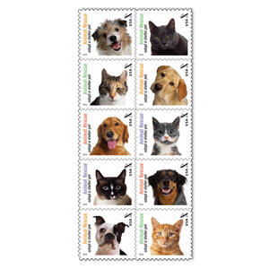 Adopt a Shelter Pet Stamps