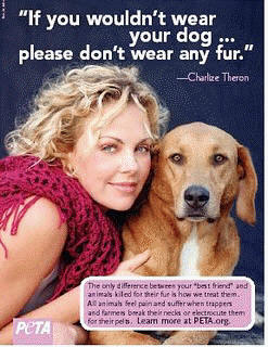 Charlize Theron for PETA