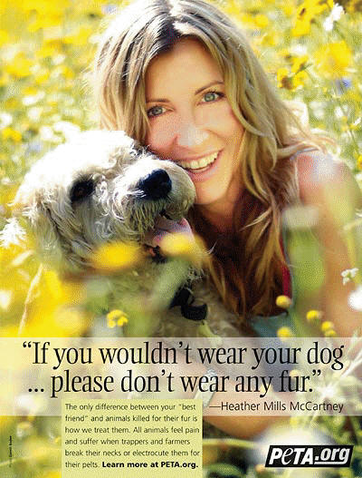 Heather Mills for PETA