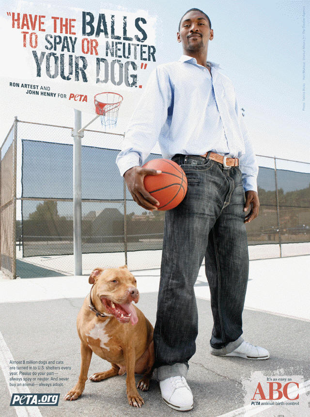 Ron Artest for PETA