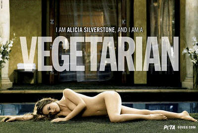 Alicia Silverstone for PETA