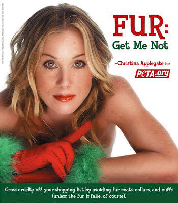 Christina Applegate for PETA