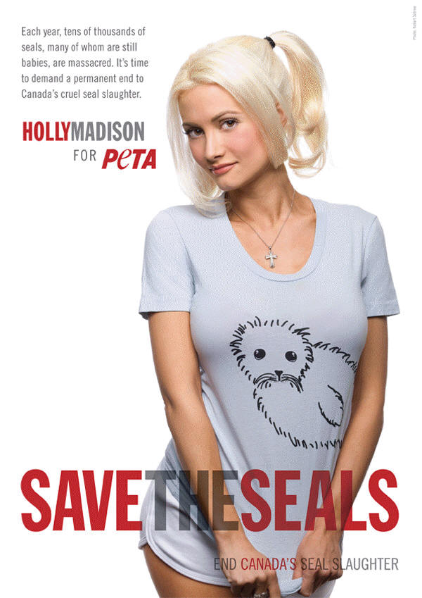 Holly Madison for PETA's Save the Seals