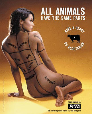 Traci Bingham for PETA